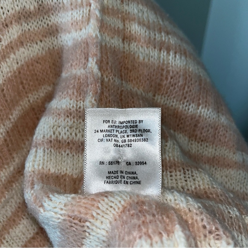 Anthropologie Knitted & Knotted Vintage Plaid Open Knit Cardigan *Altered* - Picture 10 of 11